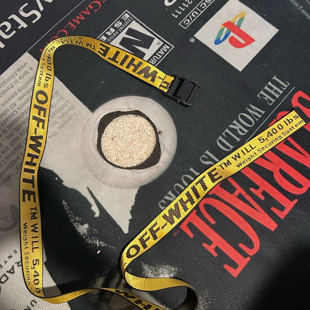 Off-White Black and Yellow Belt